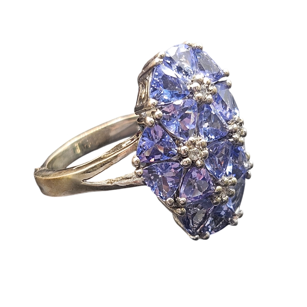 Tanzanite And Zircon Ring 135$